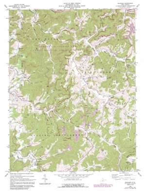 Roanoke USGS topographic map 38080h4
