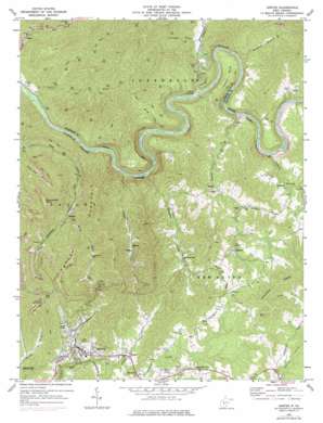 Ansted topo map