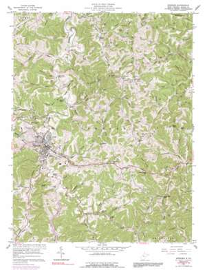 Spencer USGS topographic map 38081g3
