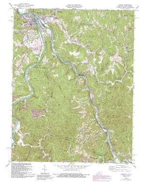 Sideview USGS topographic map 38082a5