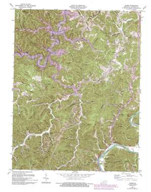 Sideview USGS topographic map 38082a6