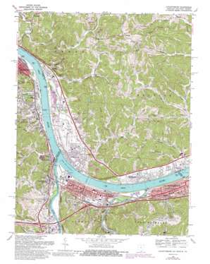 Catlettsburg USGS topographic map 38082d5