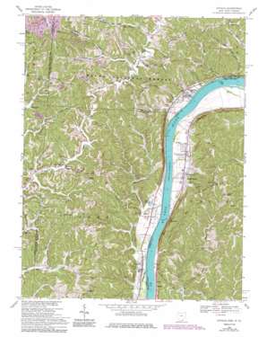 Athalia USGS topographic map 38082e3