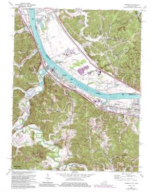 Greenup USGS topographic map 38082e7