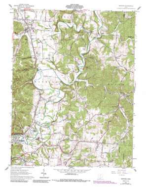 Minford USGS topographic map 38082g7