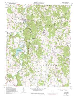 Vinton USGS topographic map 38082h3