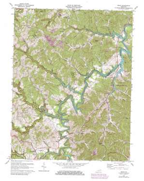 Bruin USGS topographic map 38083b1