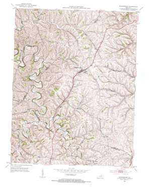 Sharpsburg topo map