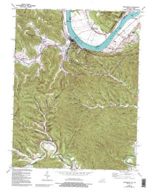 Vanceburg USGS topographic map 38083e3