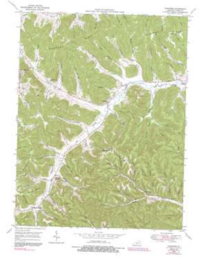 Charters USGS topographic map 38083e4