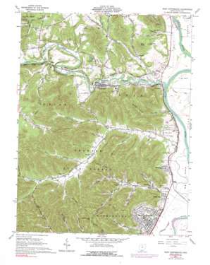 West Portsmouth topo map