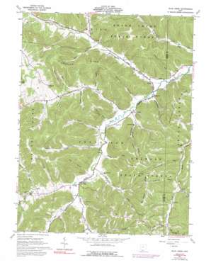 Blue Creek USGS topographic map 38083g3
