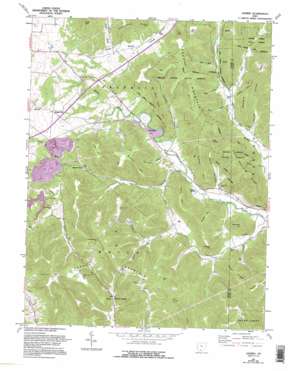 Jaybird USGS topographic map 38083h3
