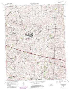 Clintonville USGS topographic map 38084a3