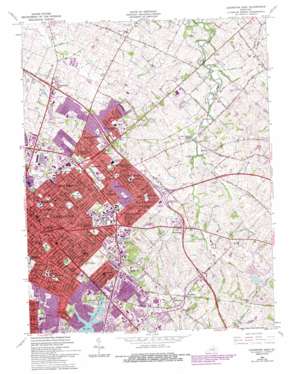 Lexington East USGS topographic map 38084a4