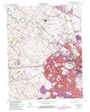Lexington West USGS topographic map 38084a5