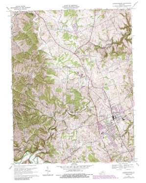Lawrenceburg USGS topographic map 38084a8