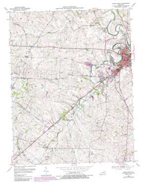 Paris West USGS topographic map 38084b3