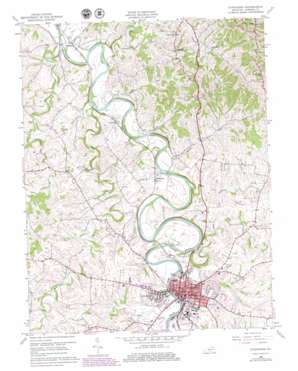 Cynthiana USGS topographic map 38084d3
