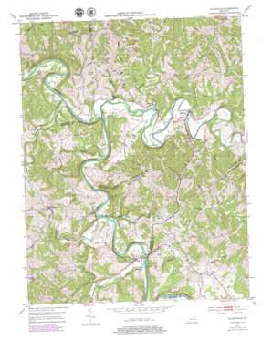 Claysville USGS topographic map 38084e2