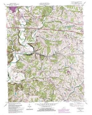 Fisherville topo map