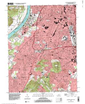 Louisville West USGS topographic map 38085b7