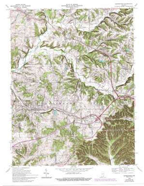 Georgetown topo map