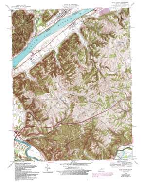 Vevay South USGS topographic map 38085f1