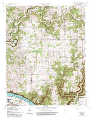 Vincennes USGS topographic map 38086a1