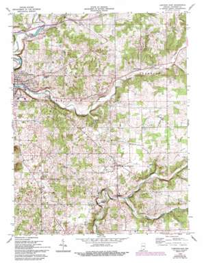 Corydon East USGS topographic map 38086b1