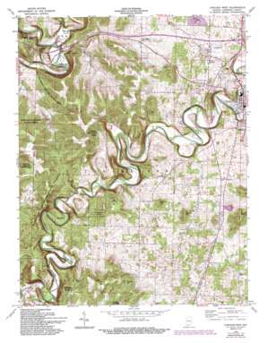 Corydon West USGS topographic map 38086b2