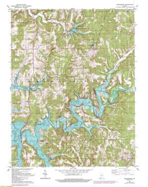 Greenbrier topo map