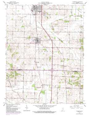 Haubstadt USGS topographic map 38087b5