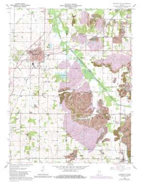 Oakland City USGS topographic map 38087c3