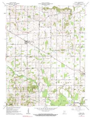 Otwell USGS topographic map 38087d1