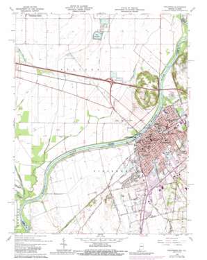 Vincennes USGS topographic map 38087f5