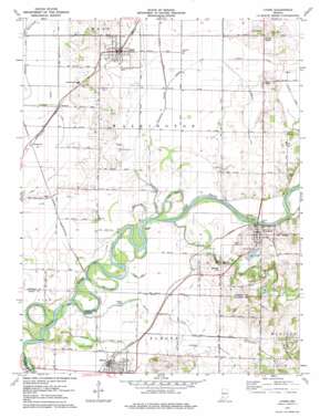 Lyons USGS topographic map 38087h1