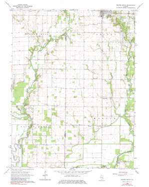 Oblong South topo map