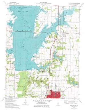 Rend Lake Dam USGS topographic map 38088a8