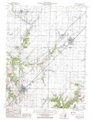 Kinmundy USGS topographic map 38088g7