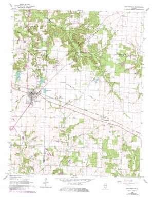Coulterville topo map