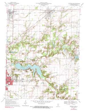 Carlyle Lake USGS topographic map 38089e1