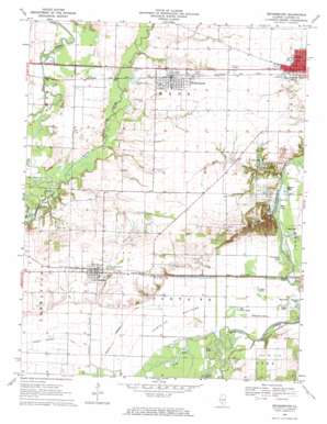 Beckemeyer USGS topographic map 38089e4