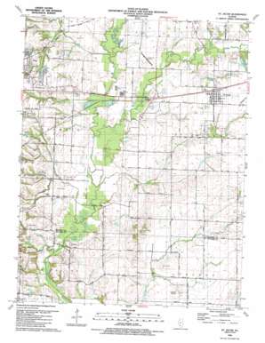 Saint Jacob USGS topographic map 38089f7