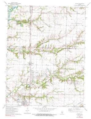 Patoka USGS topographic map 38089g1