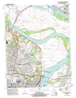 Columbia Bottom USGS topographic map 38090g2