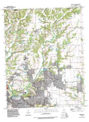 Bethalto USGS topographic map 38090h1