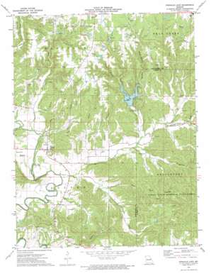 Pinnacle Lake USGS topographic map 38091g4