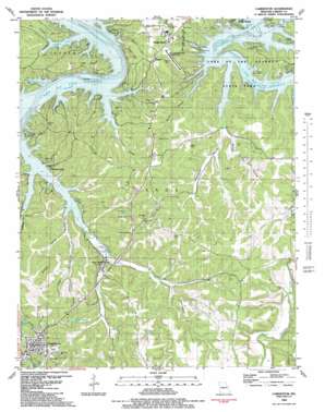 Camdenton USGS topographic map 38092a6