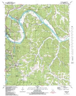 Bagnell topo map